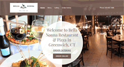 Desktop Screenshot of bellanonnagreenwich.com